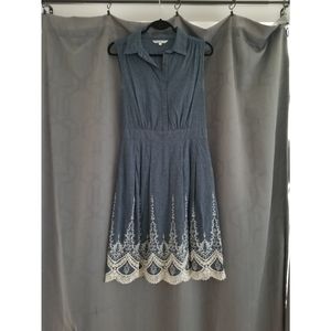 Cleo Denim and Lace Summer Dress